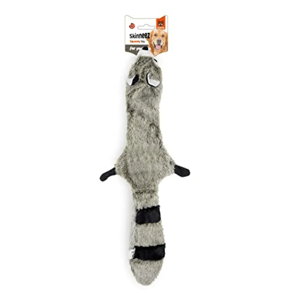 FOFOS DOG TOY SKINNEEZ RACCOON